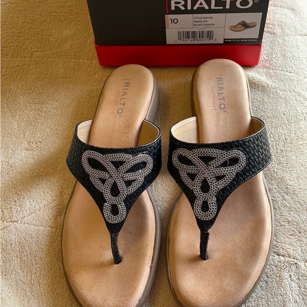 Rialto Women's Black Sandals